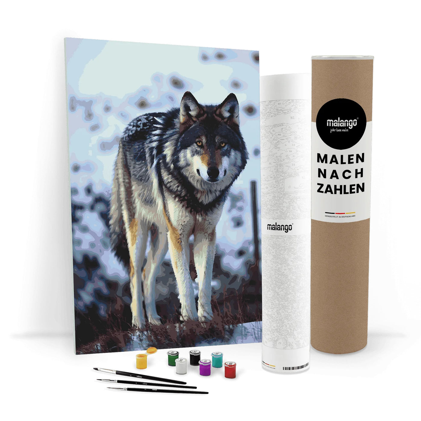 Malen nach Zahlen Wölfe