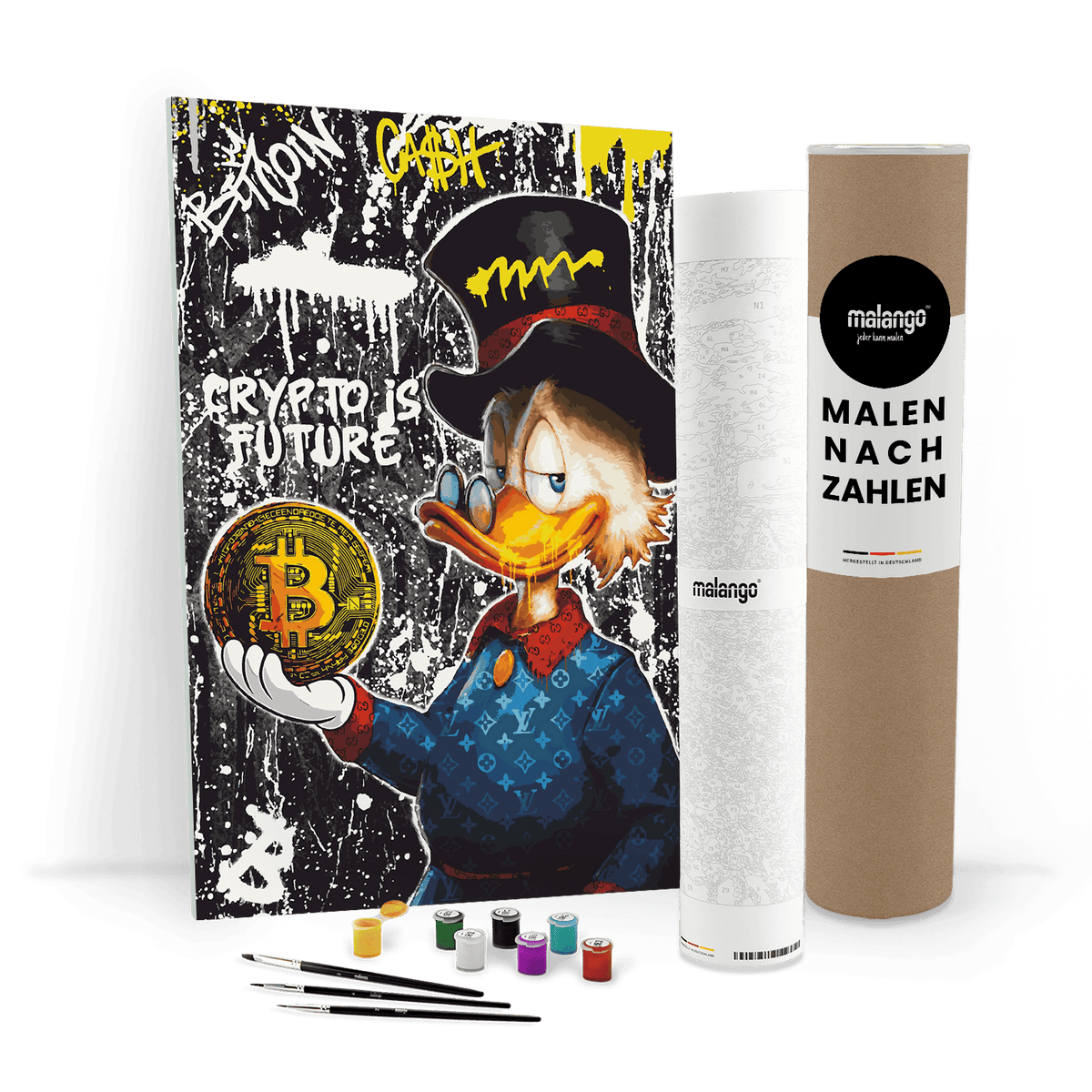Malen nach Zahlen - DAGOBERT BITCOIN DUCK No. 1 - LIMITED EDITION