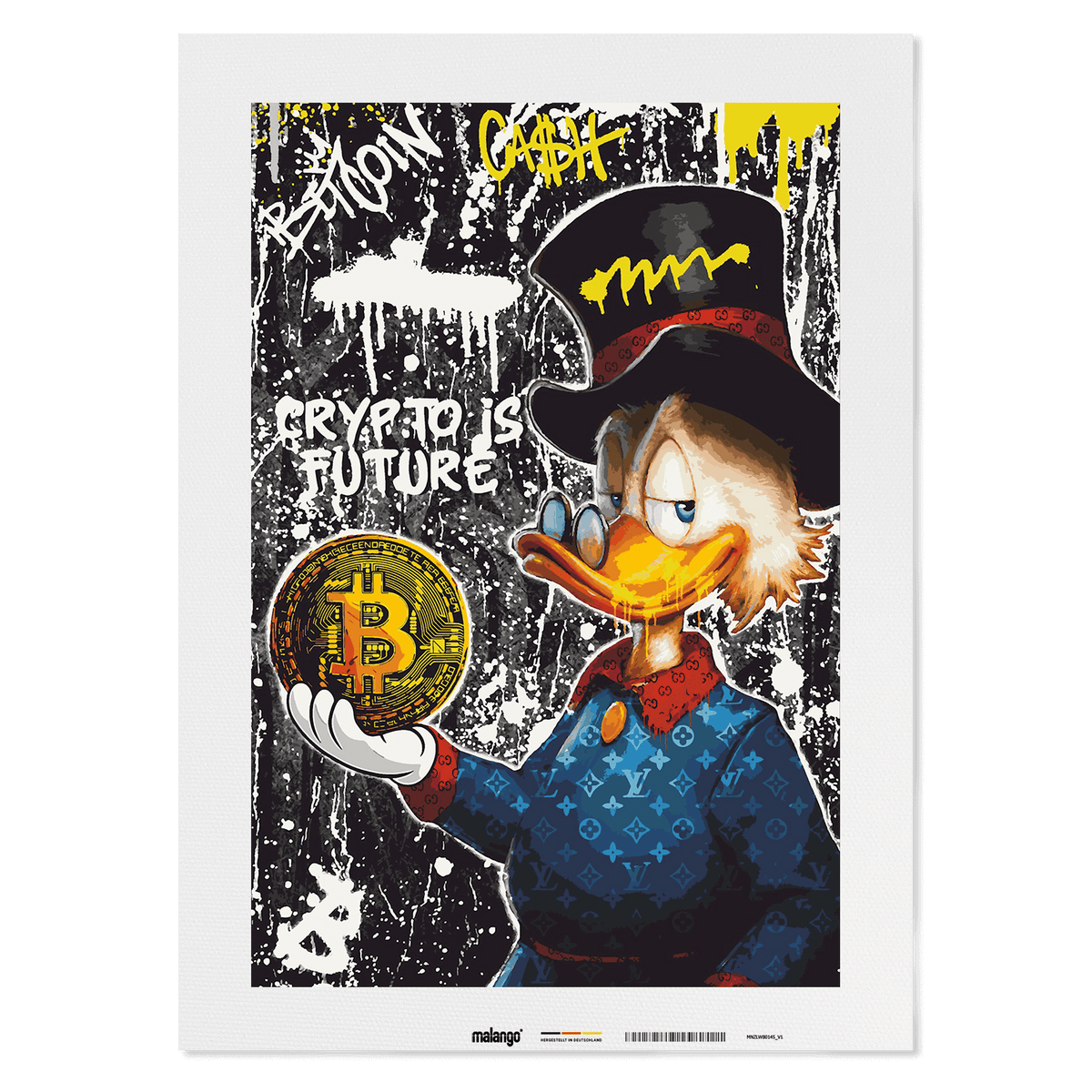 Malen nach Zahlen - DAGOBERT BITCOIN DUCK No. 1 - LIMITED EDITION