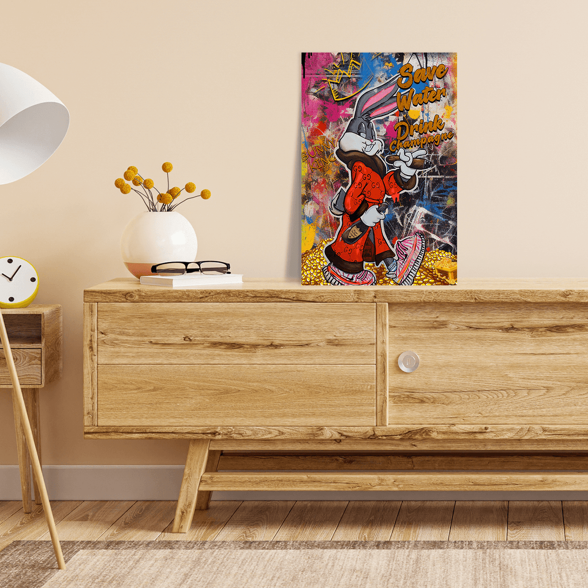 Malen nach Zahlen - BUNNY SAVE WATER No. 1 - LIMITED EDITION