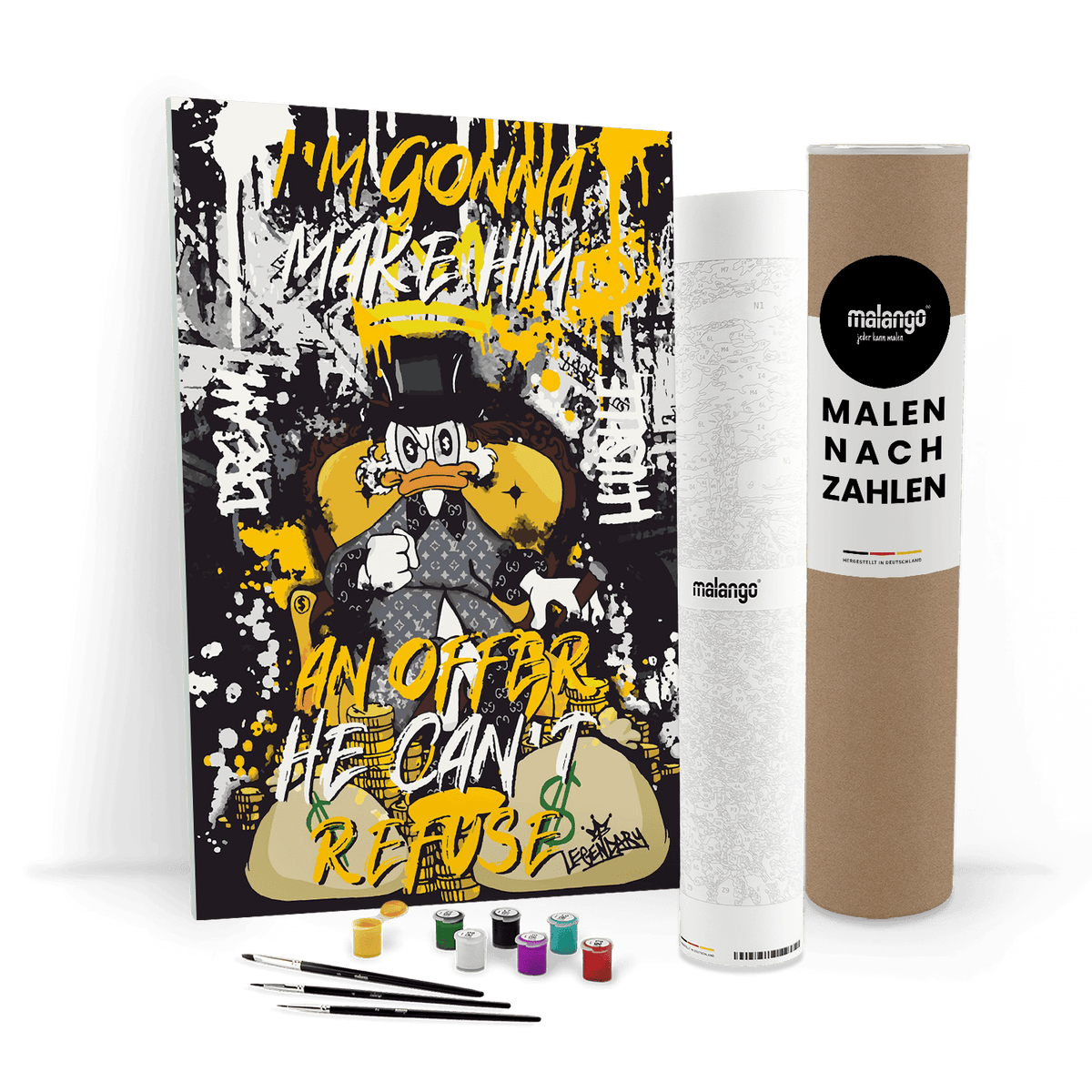 Malen nach Zahlen - DAGOBERT GODFATHER DUCK No. 1 - LIMITED EDITION