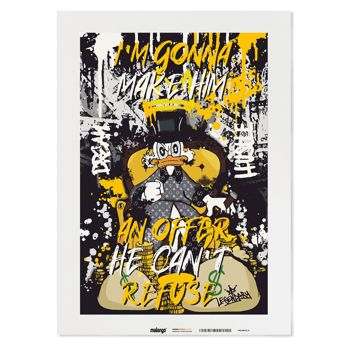 Malen nach Zahlen - DAGOBERT GODFATHER DUCK No. 1 - LIMITED EDITION