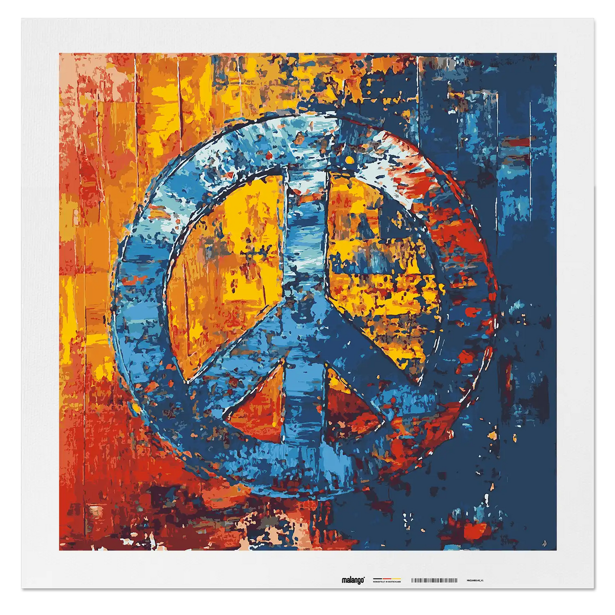 Malen nach Zahlen - Peace Revolution a Colorful Statement