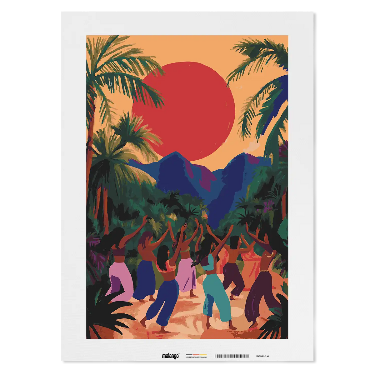 Malen nach Zahlen - Wild Sun Dance – Celebrate Life & Freedom