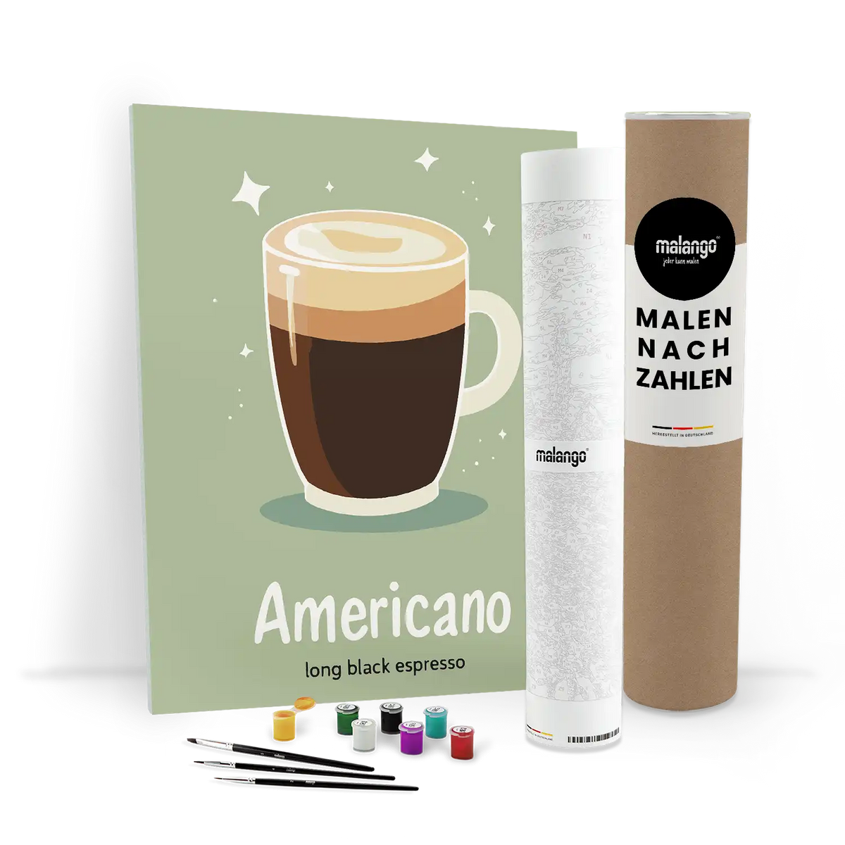 Malen nach Zahlen - Americano a long black Espresso