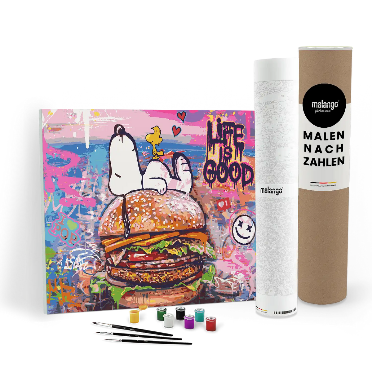 Malen nach Zahlen - Snoopi - Live Is Good