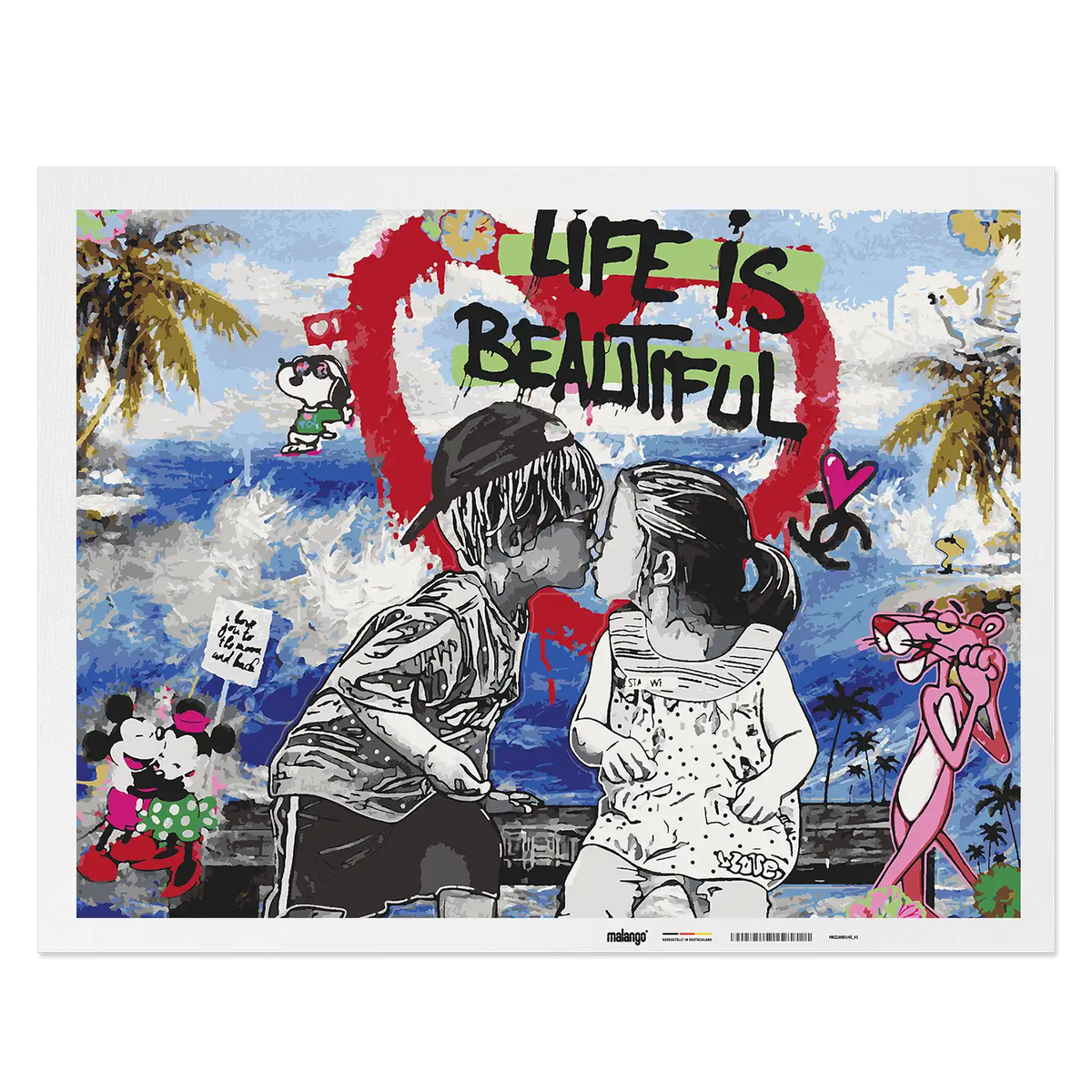 Malen nach Zahlen - Life Is Beautiful – A Kiss of Innocence