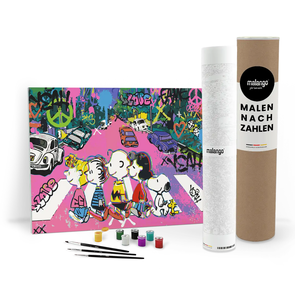 Malen nach Zahlen - Peanuts on Abbey Road – Street Pop Edition