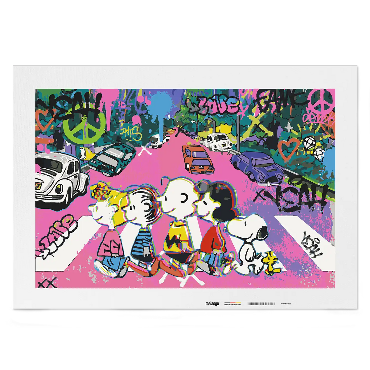 Malen nach Zahlen - Peanuts on Abbey Road – Street Pop Edition
