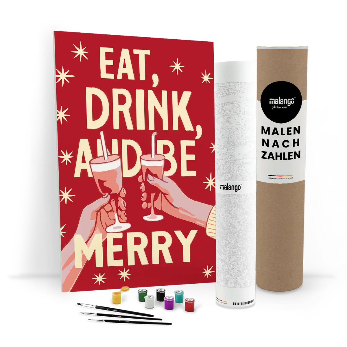 Malen nach Zahlen - Eat, Drink an be Merry