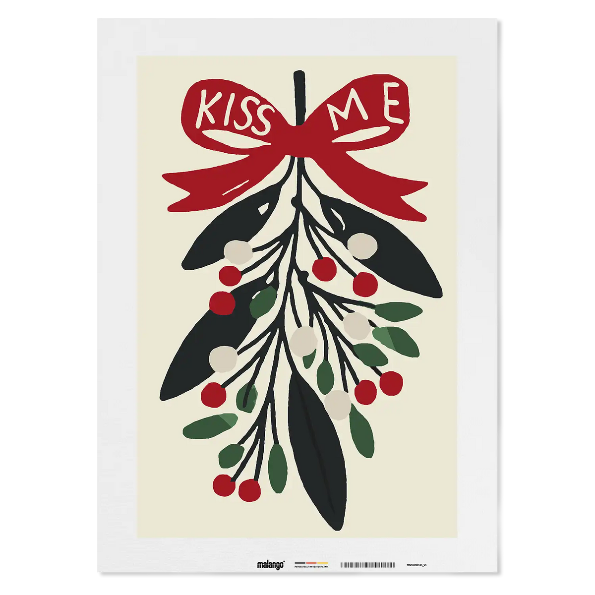 Malen nach Zahlen - Kiss me under the Mistletoe