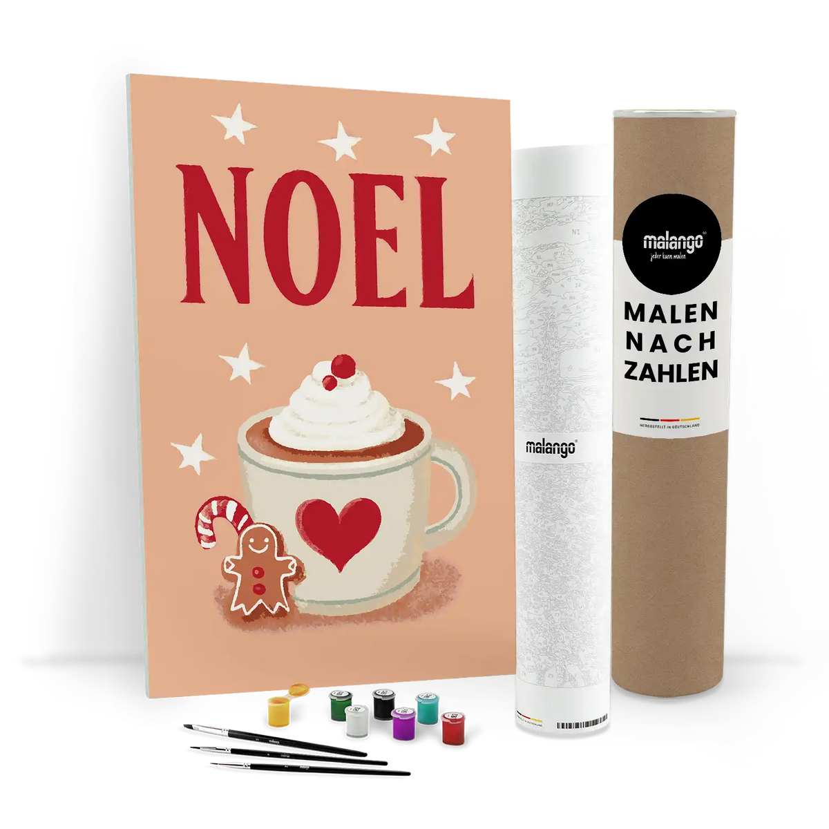 Malen nach Zahlen - Weihnachtlicher Kakaogenuss