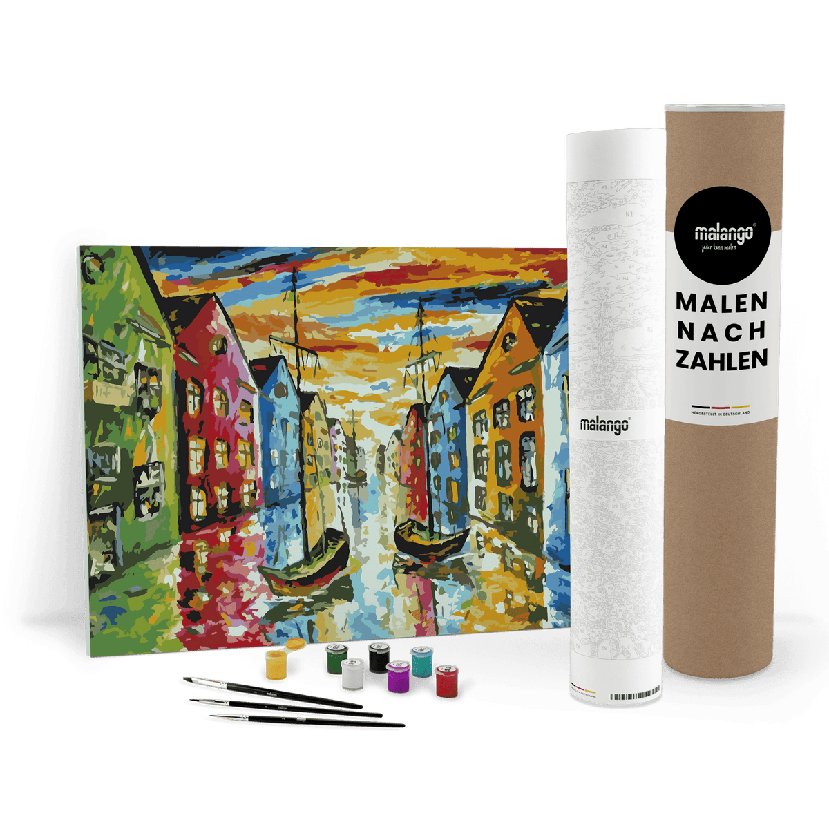 Malen nach Zahlen - Amsterdam farbenfroh