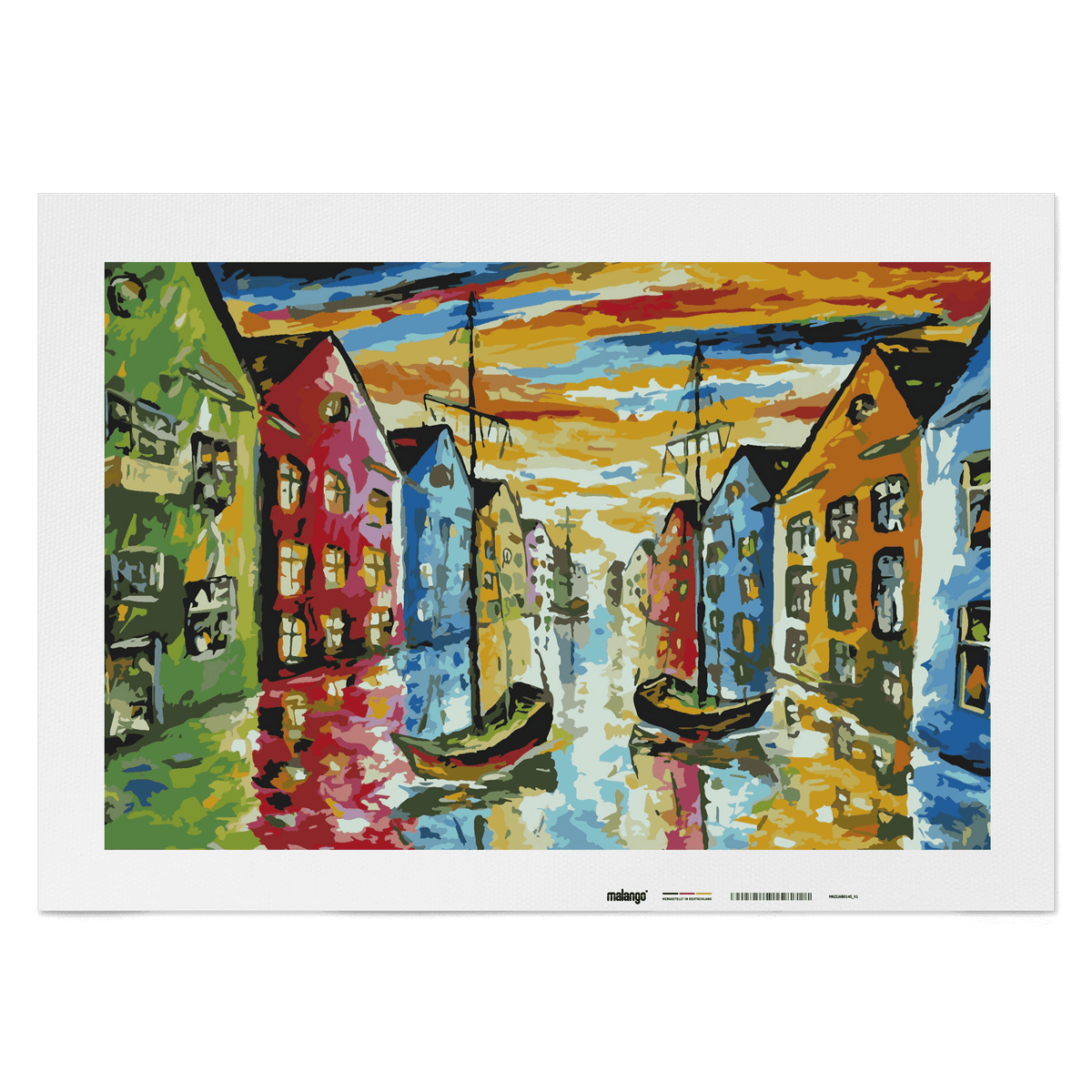 Malen nach Zahlen - Amsterdam farbenfroh