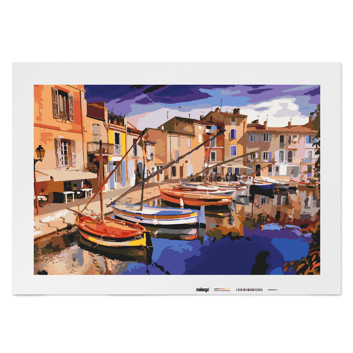 Malen nach Zahlen - Segelboote im Hafen von Martigues