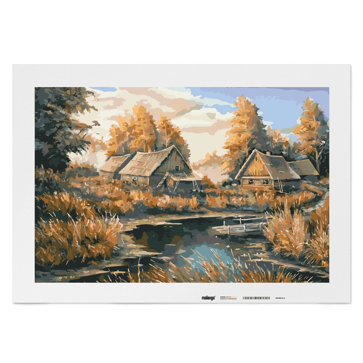 Malen nach Zahlen - Landschaft am Fluss