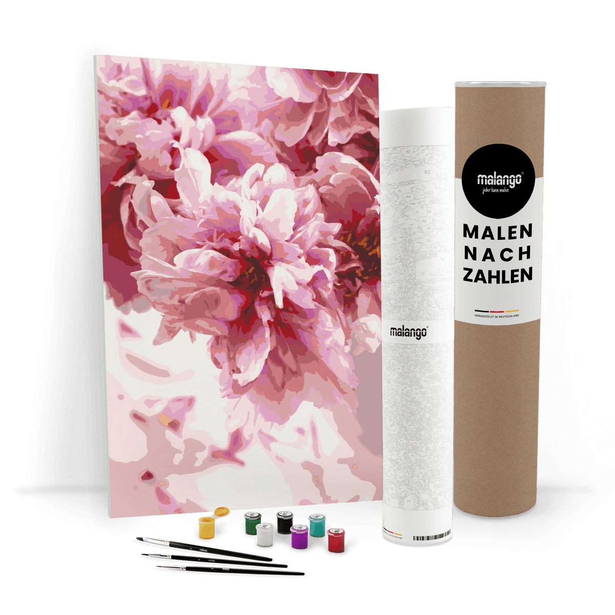 Malen nach Zahlen - Rosen zur Blüte