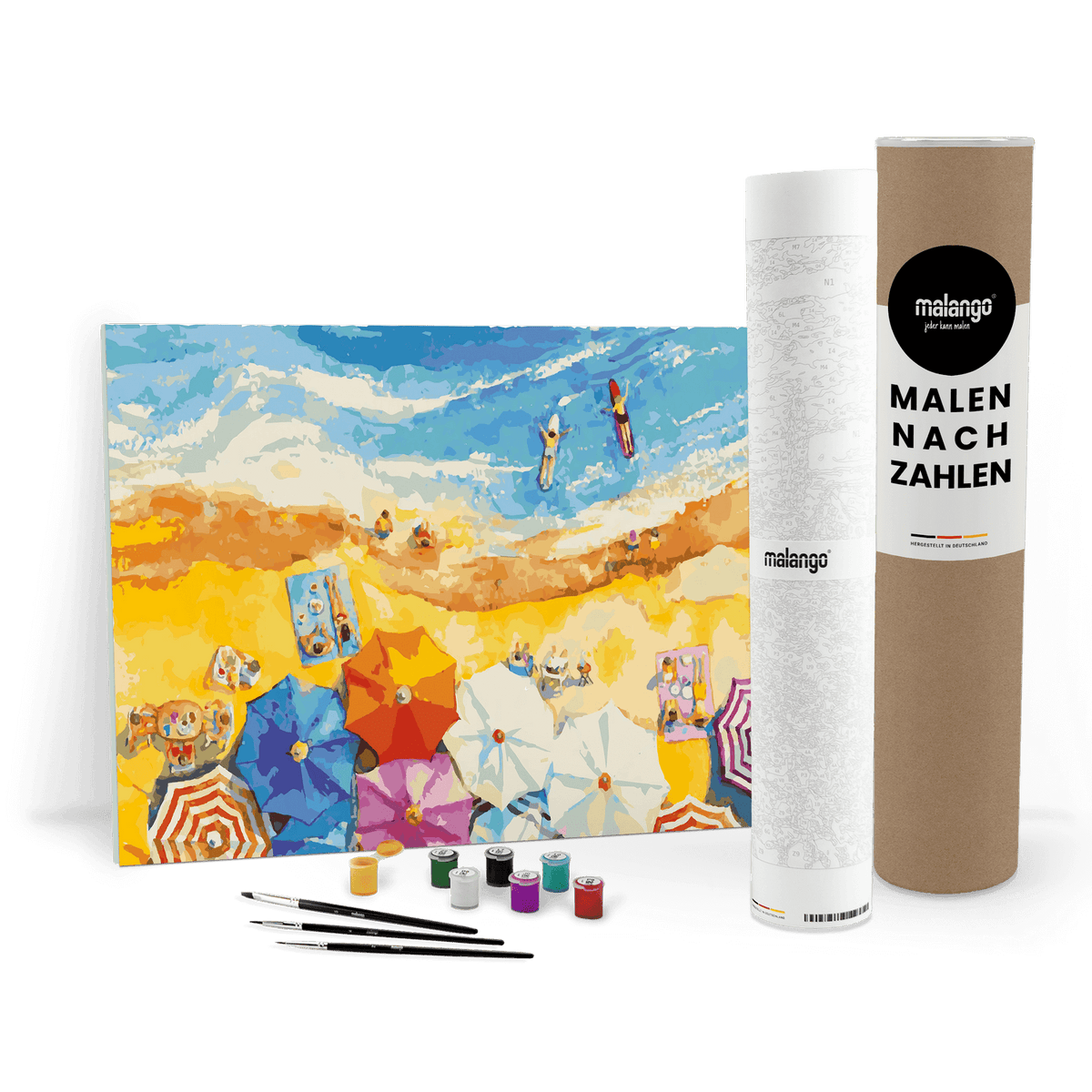 Malen nach Zahlen - Meer "Strand im Urlaub"