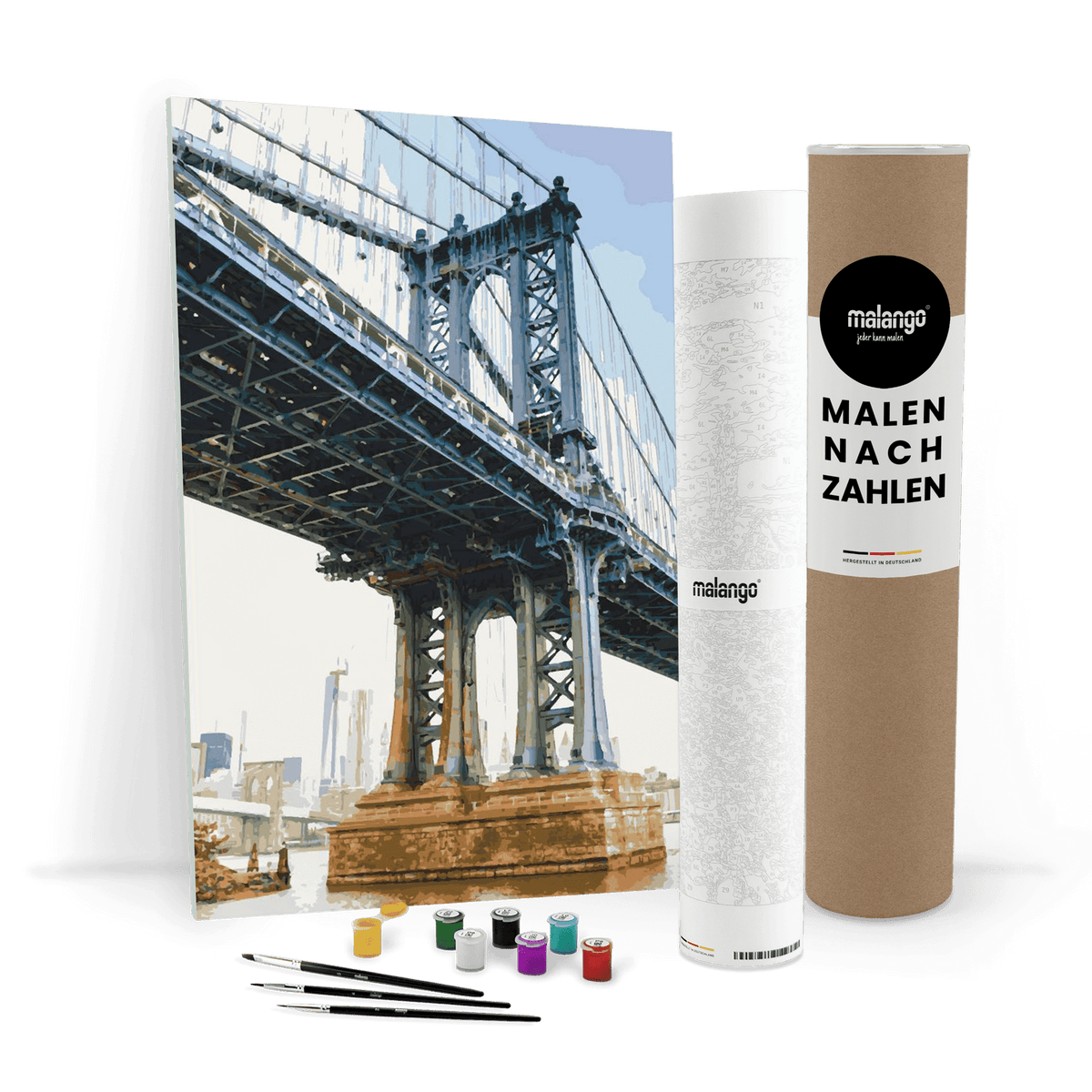 Malen nach Zahlen - New York Manhatten Bridge