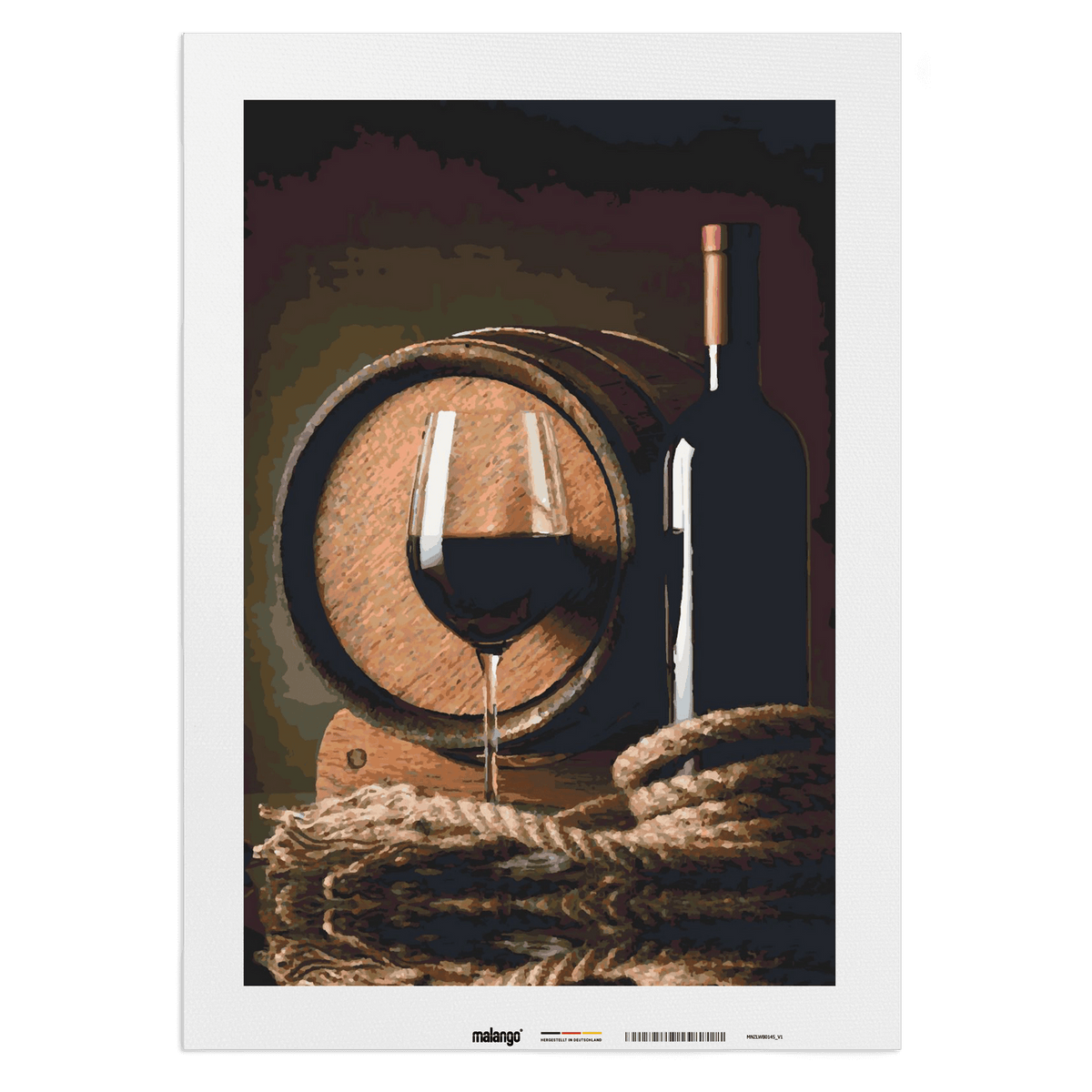 Malen nach Zahlen - Wein und Fass