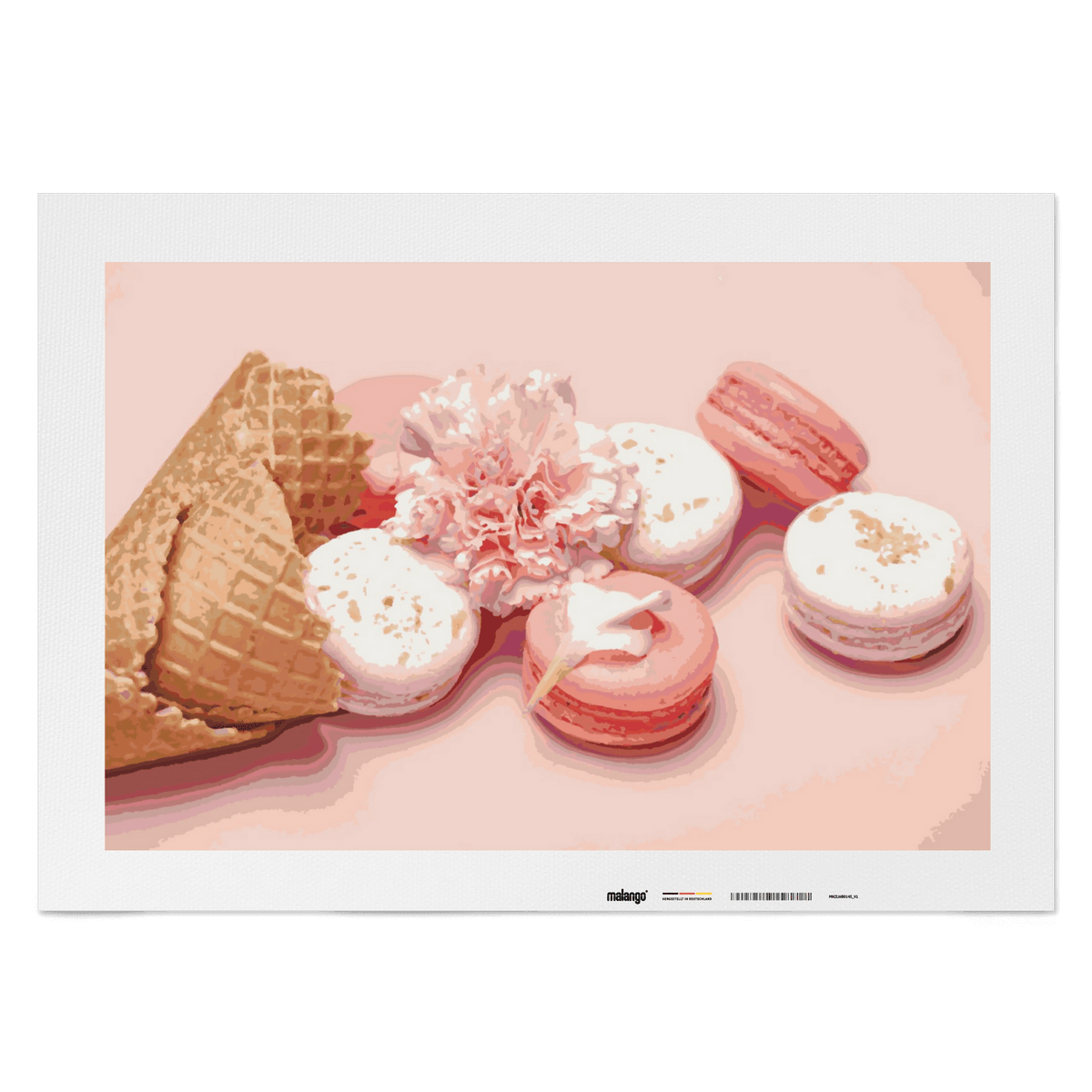 Malen nach Zahlen - Macaron Dessert