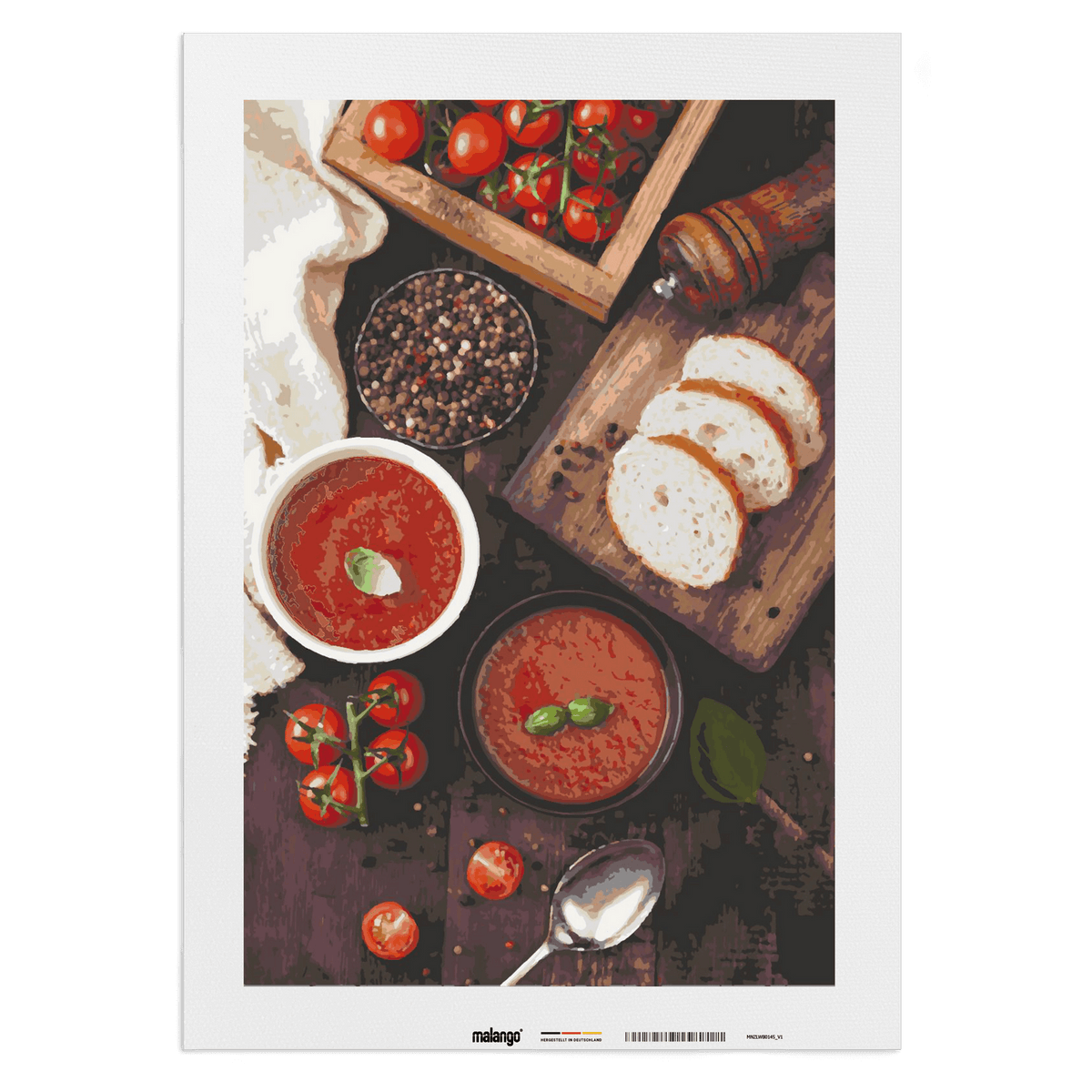 Malen nach Zahlen - Mediterranes Frühstück