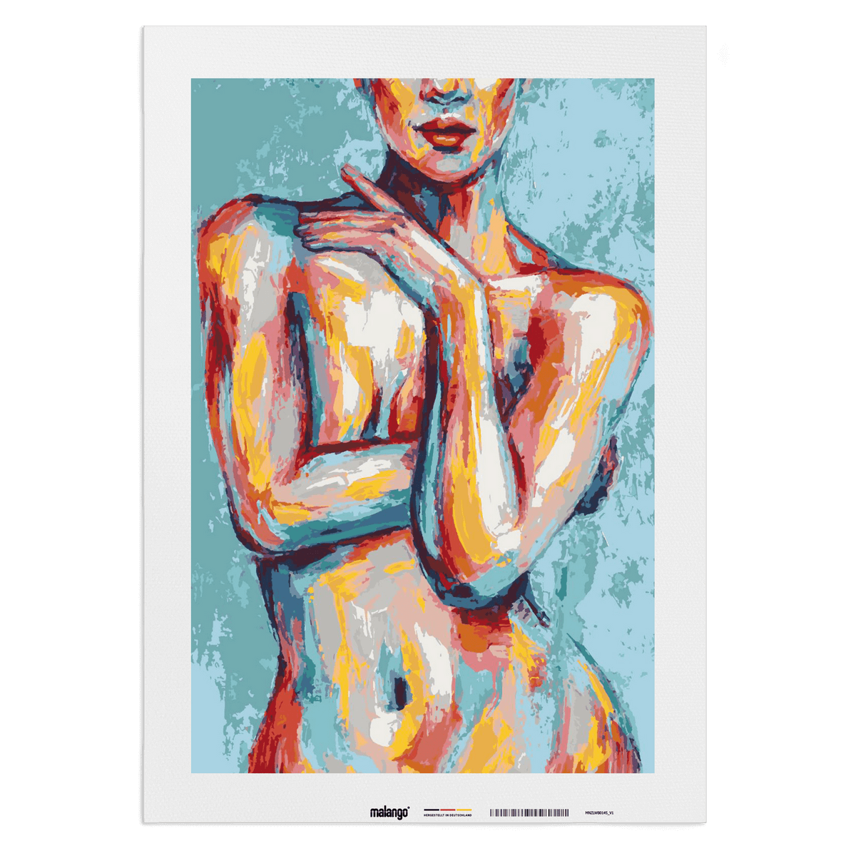 Malen nach Zahlen - Frau "bunte Verf�hrung"