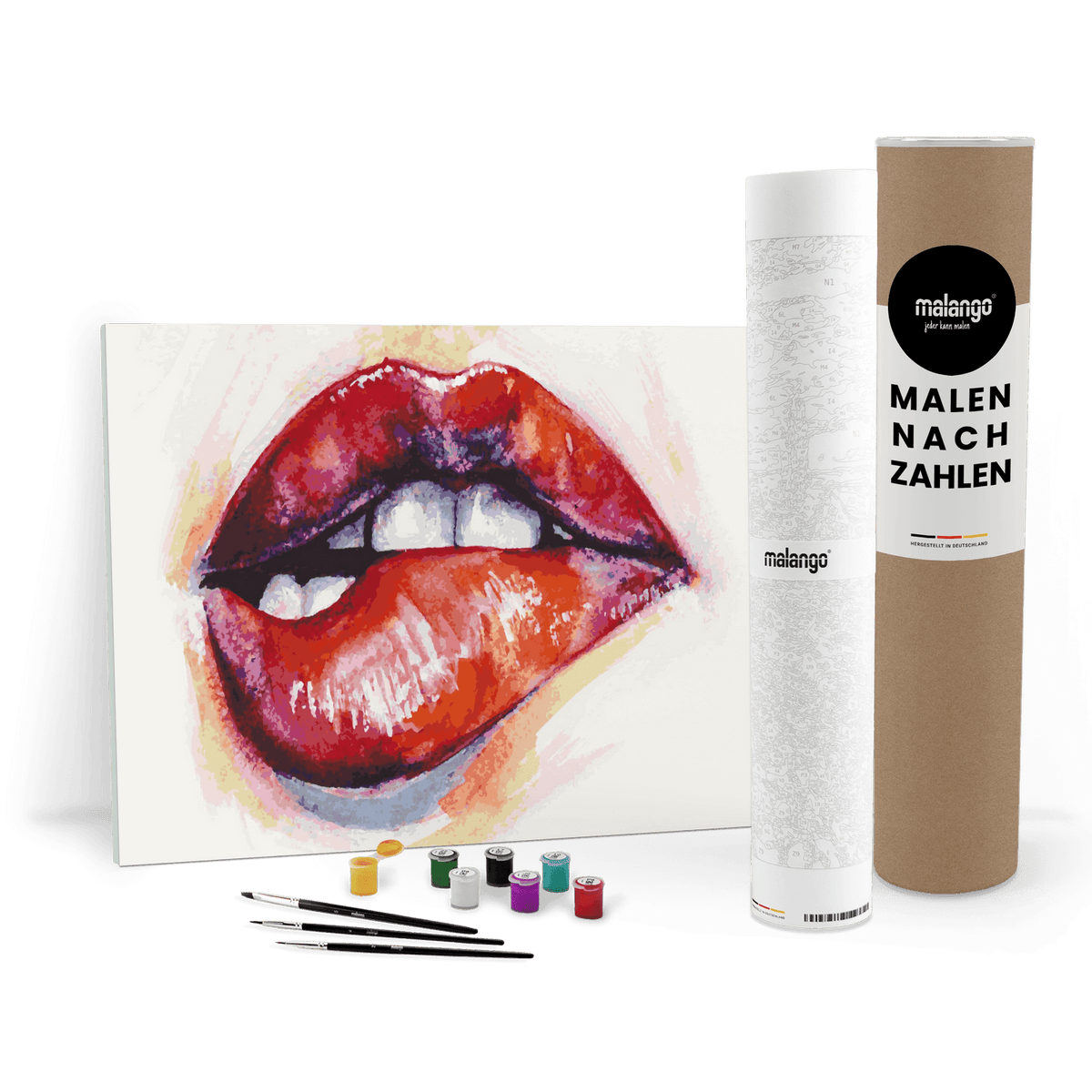 Malen nach Zahlen - Frau mit Kussmund