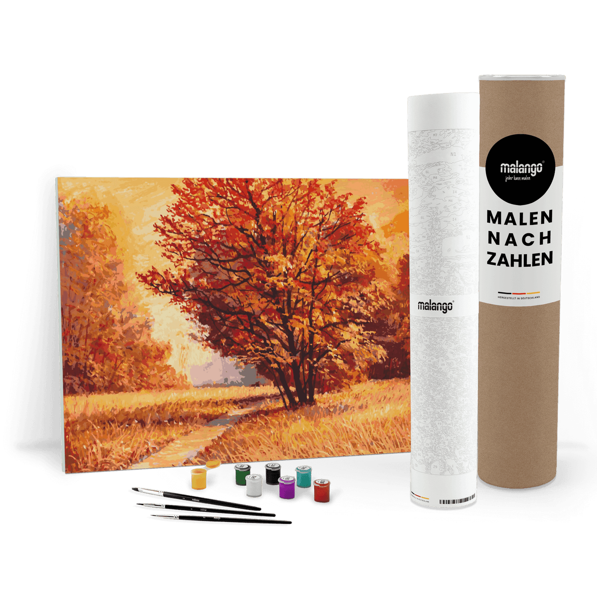 Malen nach Zahlen - Landschaft "Weg im Herbst"