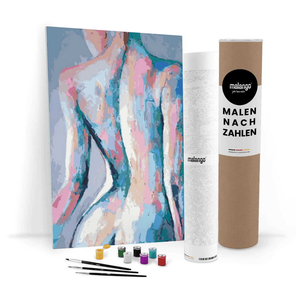 Malen nach Zahlen - Frau mit sinnlichem Rücken