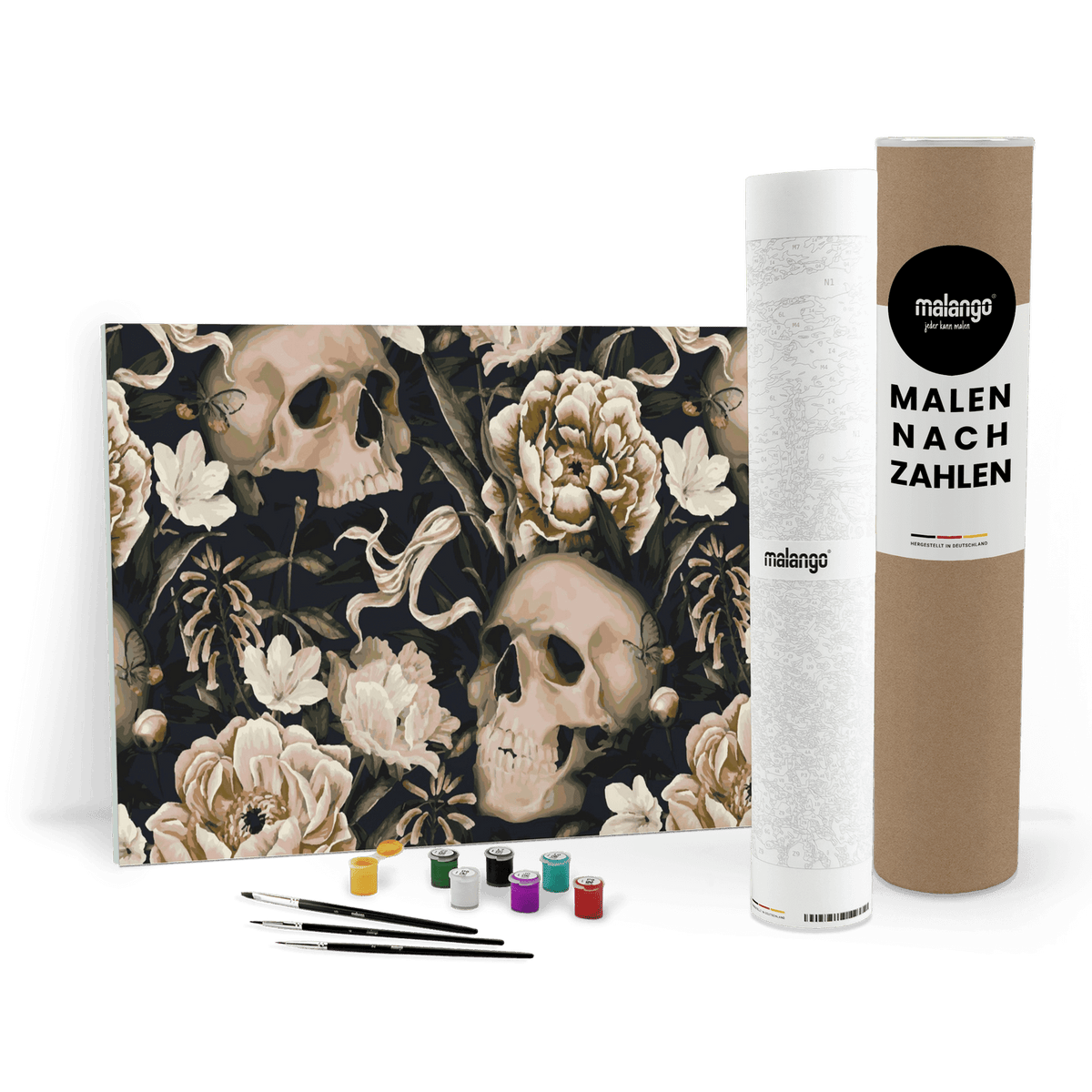 Malen nach Zahlen - Schädel Vintage