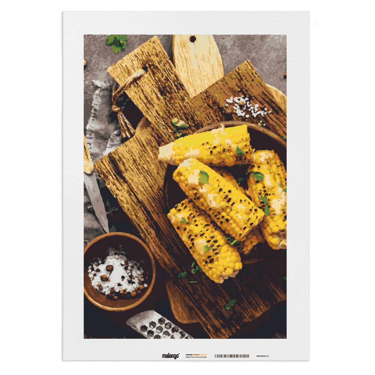 Malen nach Zahlen - gegrillter Zuckermais