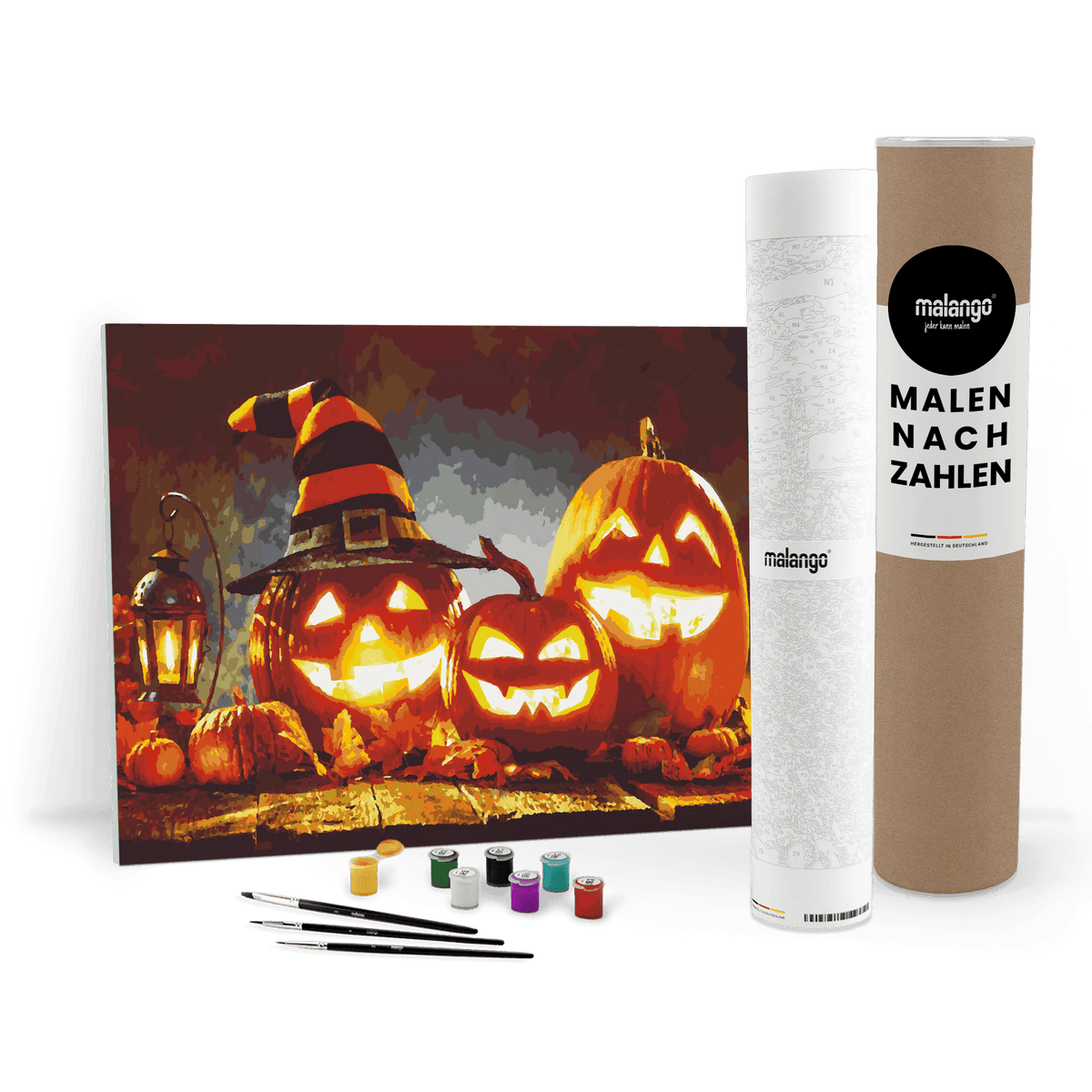 Malen nach Zahlen - Halloween Kürbis Party