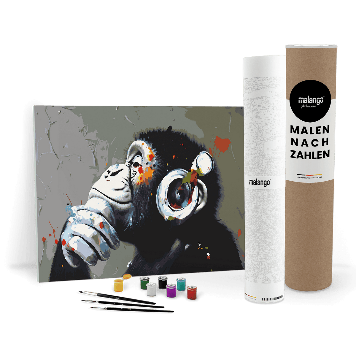 Malen nach Zahlen - Affe Bob Bonkey