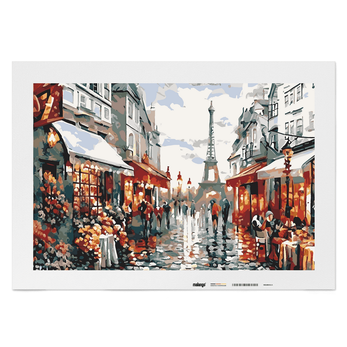 Malen nach Zahlen - Cafés am Eifelturm