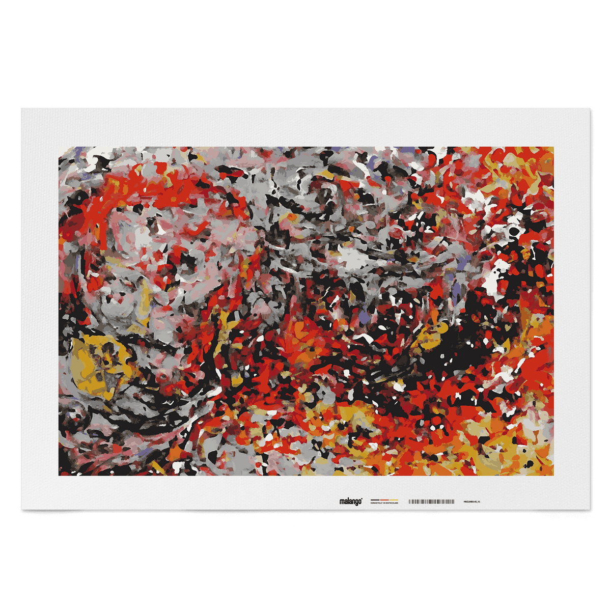 Malen nach Zahlen - Flammenmeer