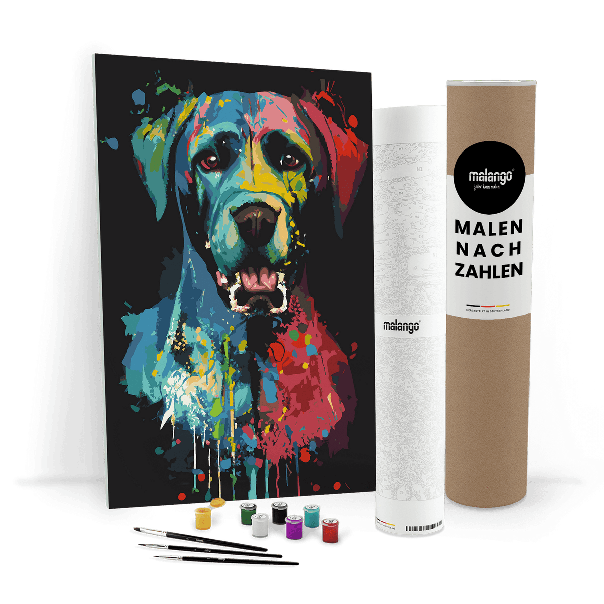 Malen nach Zahlen - Hund Hasso