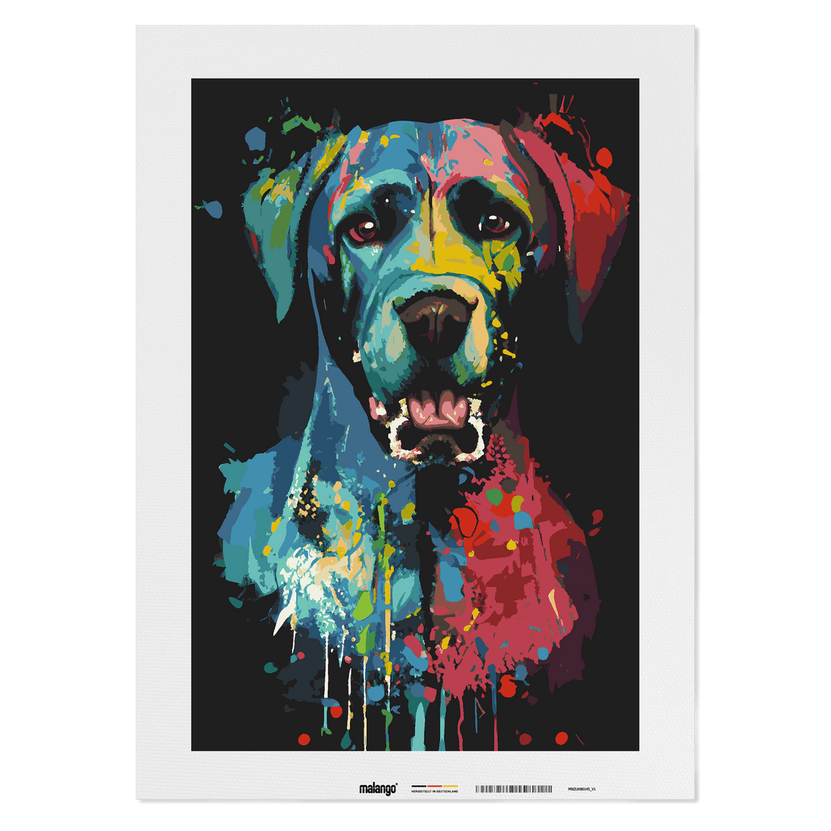 Malen nach Zahlen - Hund Hasso