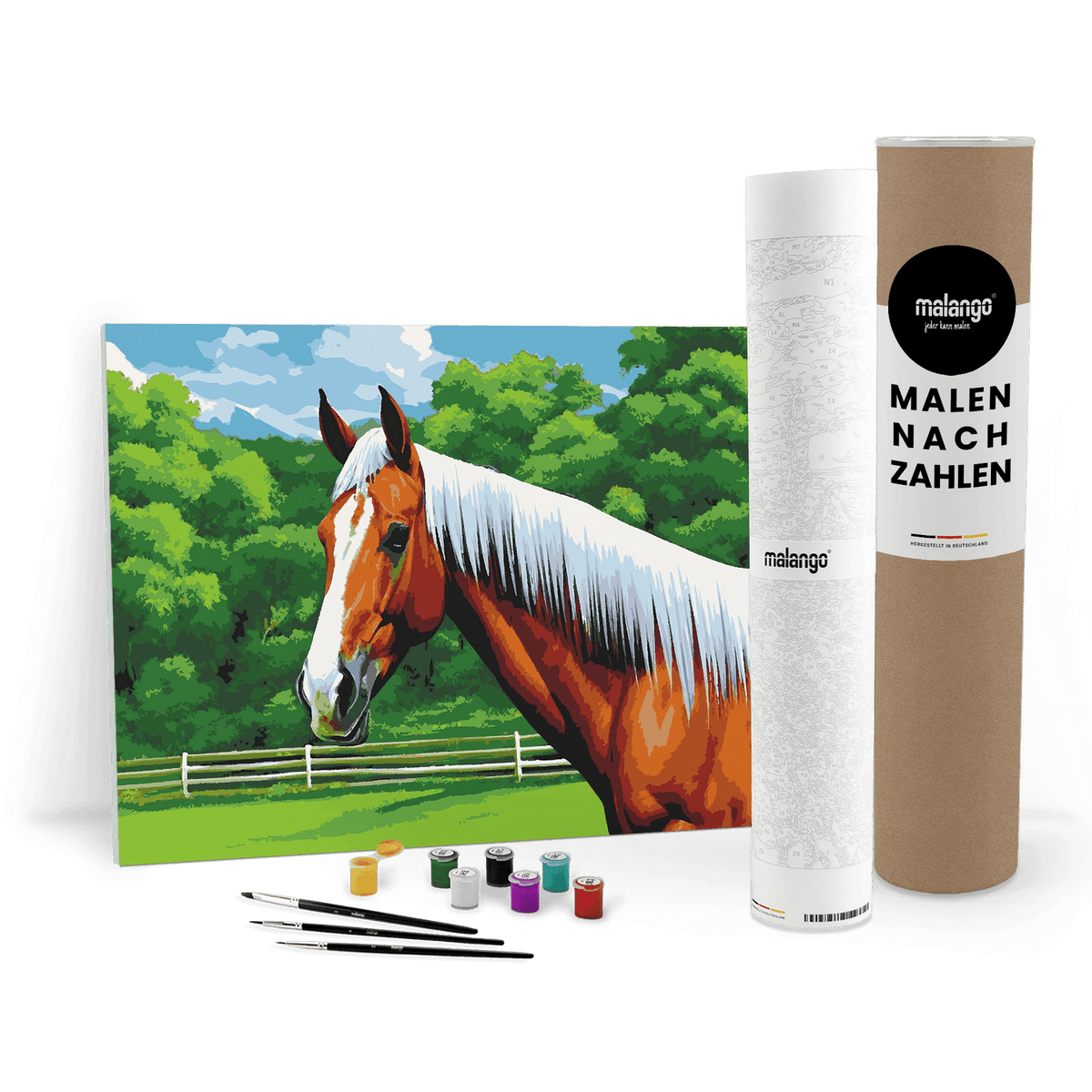 Malen nach Zahlen - Pferd Padme