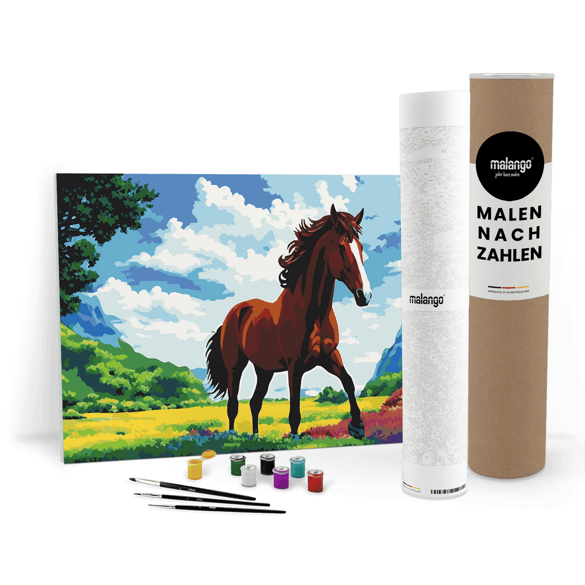 Malen nach Zahlen - Pferd Pippin