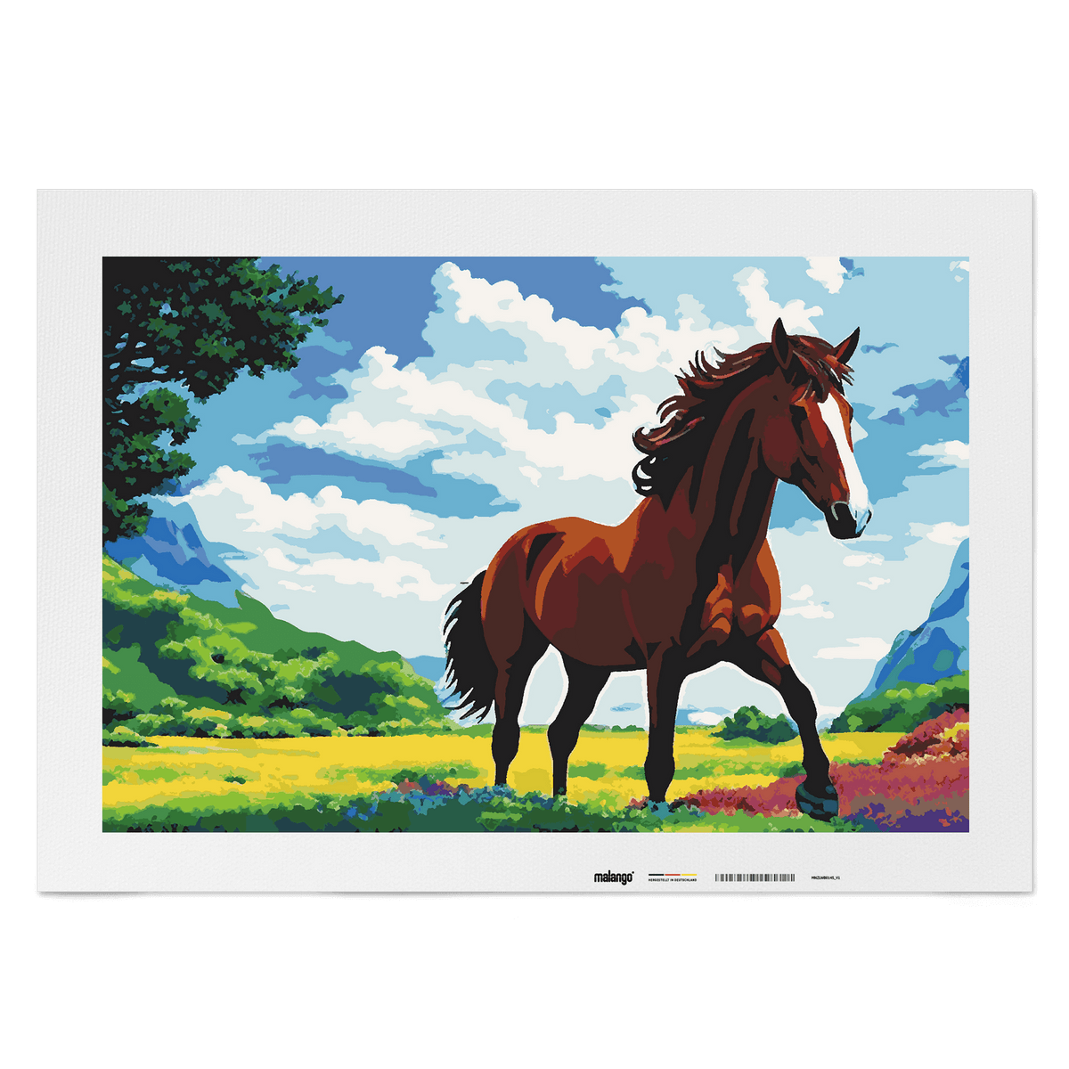 Malen nach Zahlen - Pferd Pippin