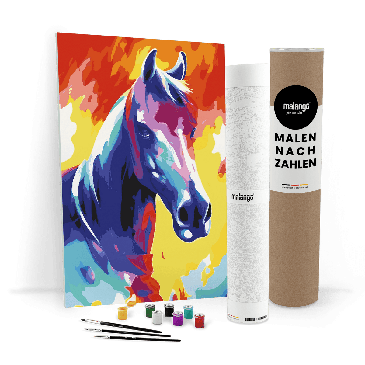 Malen nach Zahlen - Pferd Poseidon