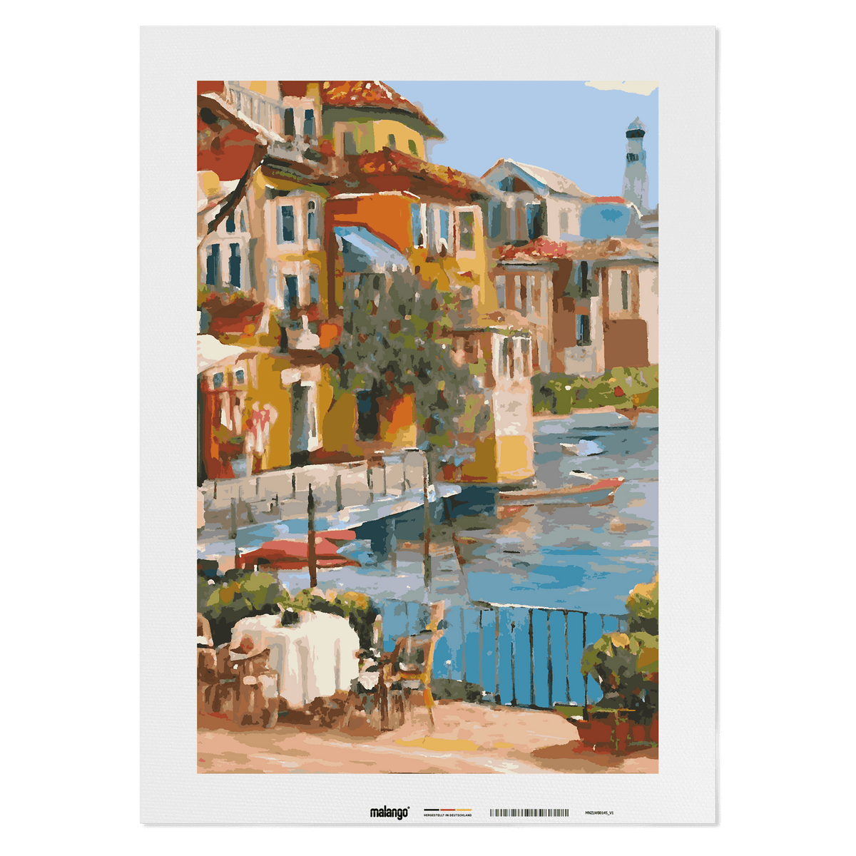 Malen nach Zahlen - Café am Garda See