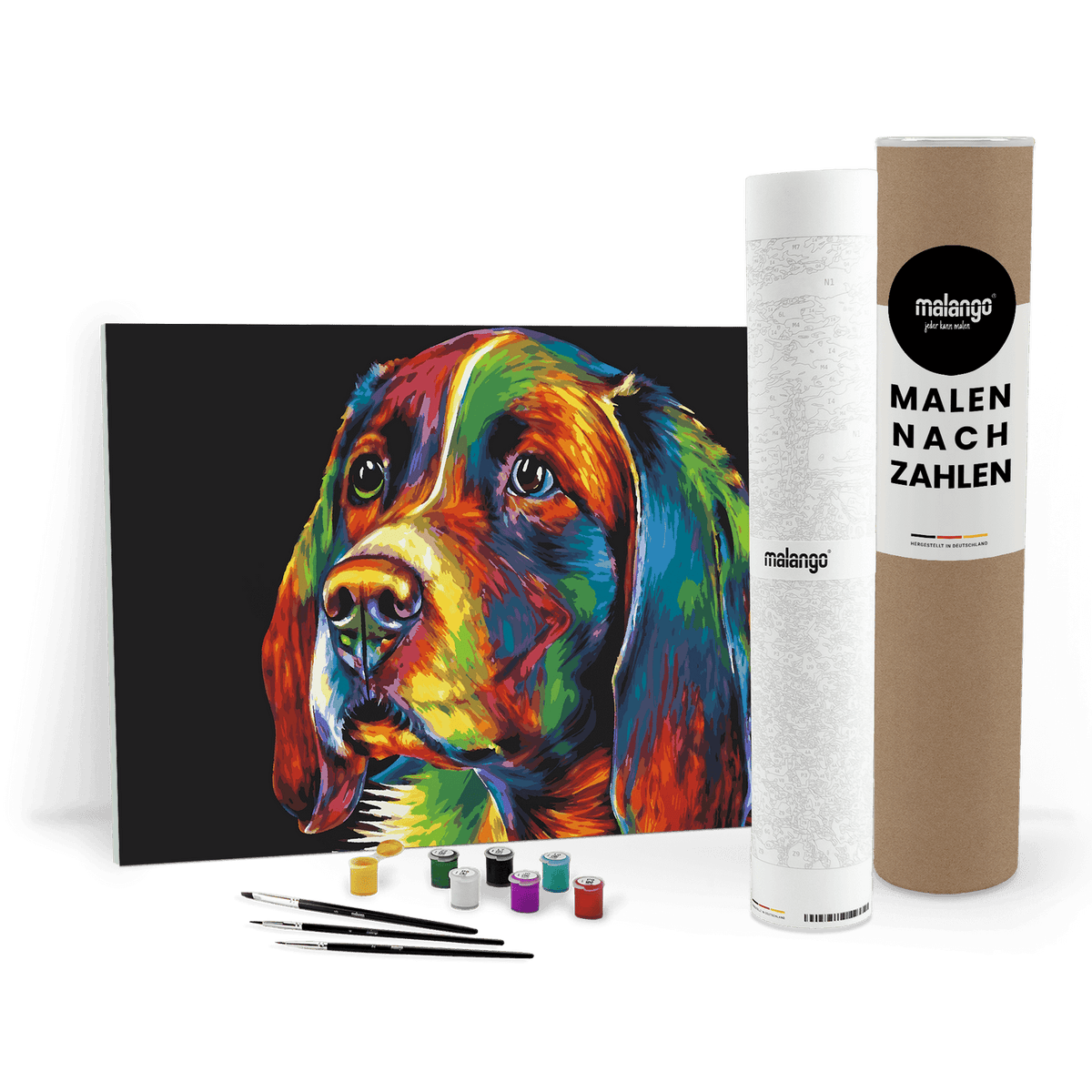 Malen nach Zahlen - Hund Hannibal