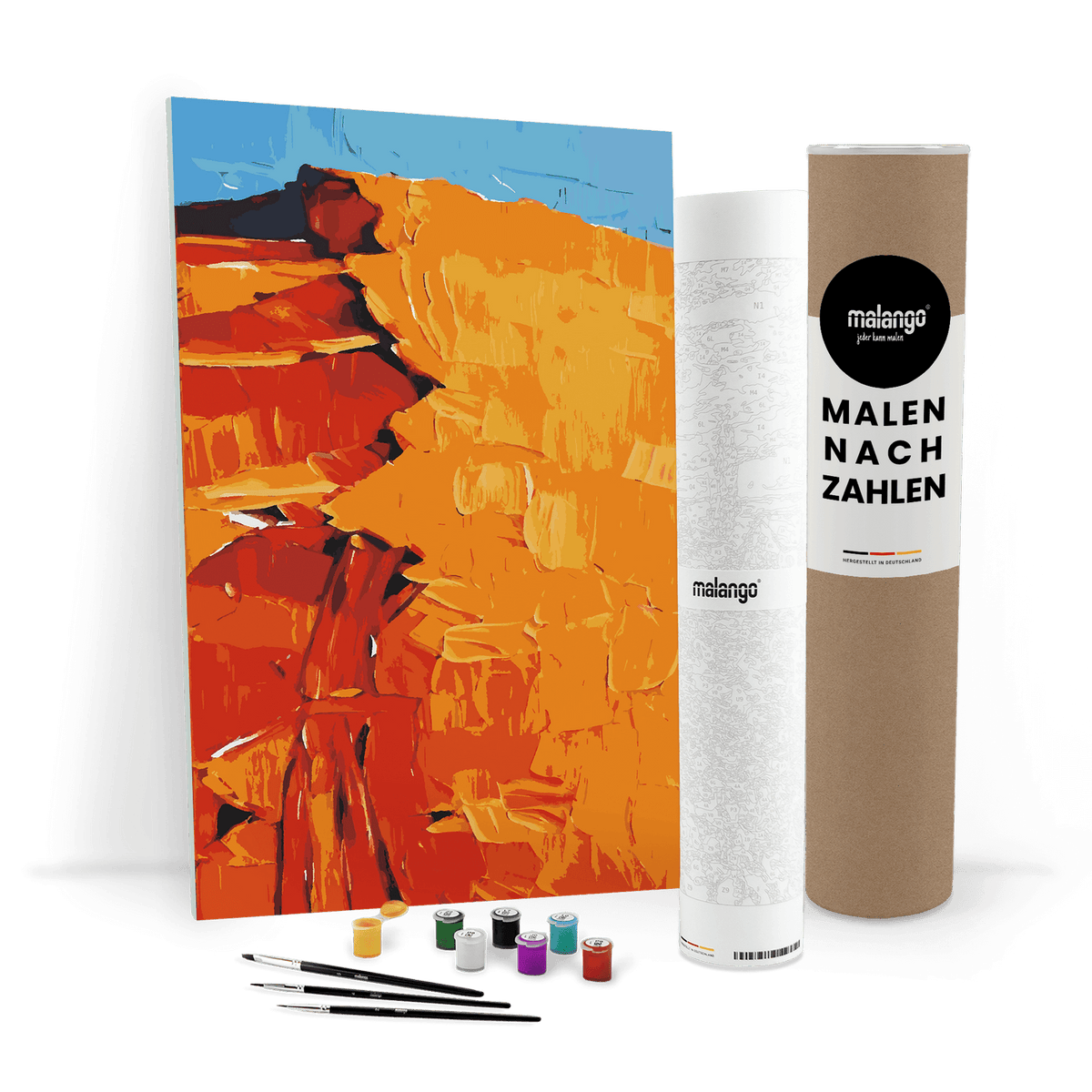 Malen nach Zahlen - Sandmeer in der Wüste