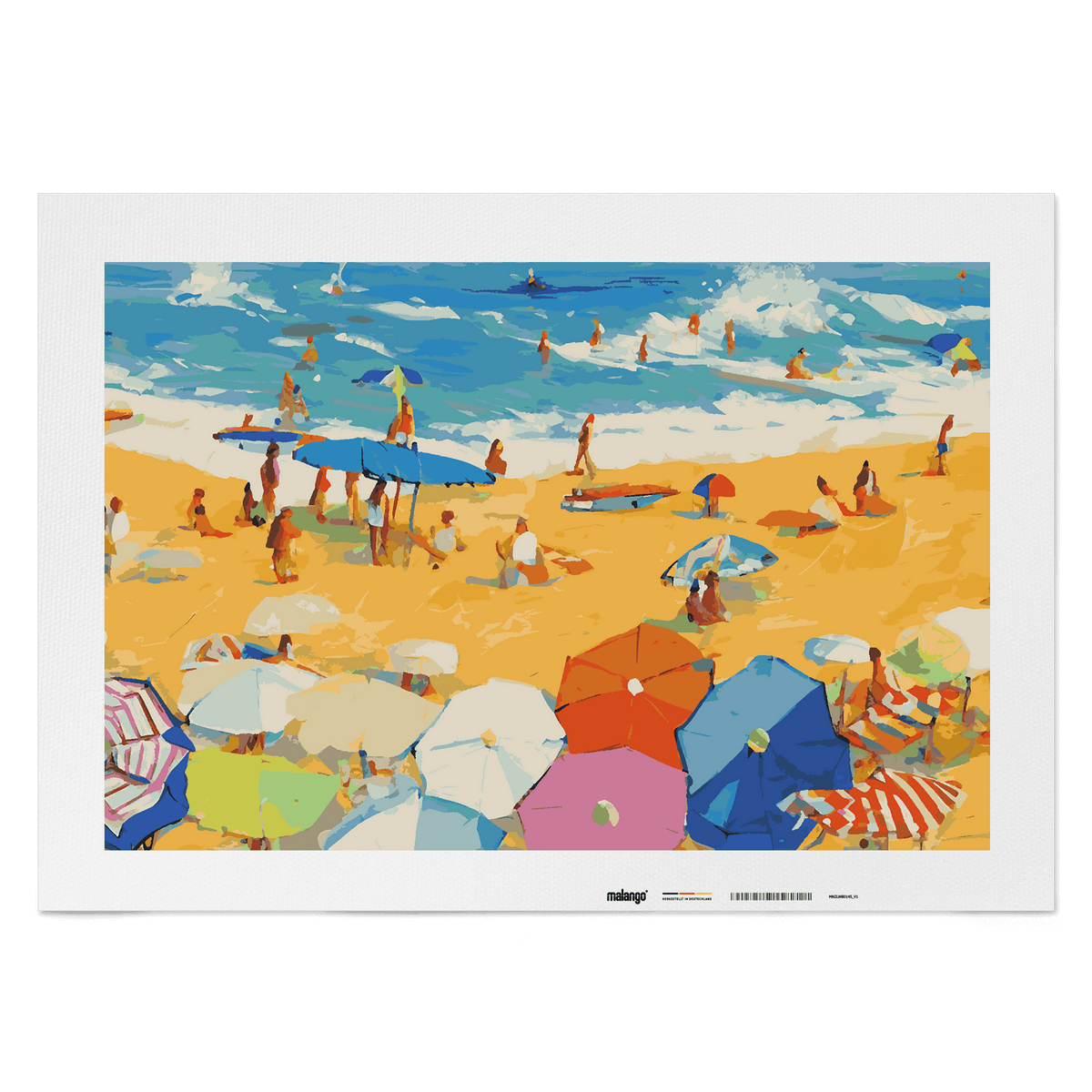 Malen nach Zahlen - Strandzeit am Meer