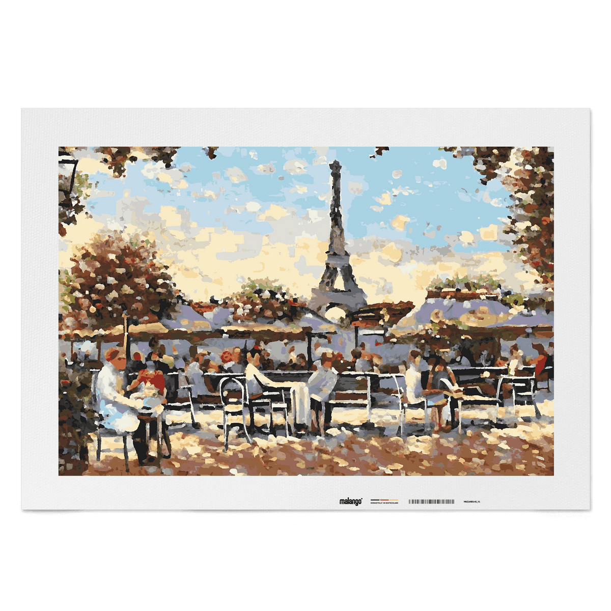 Malen nach Zahlen - Café am Eifelturm No. 2