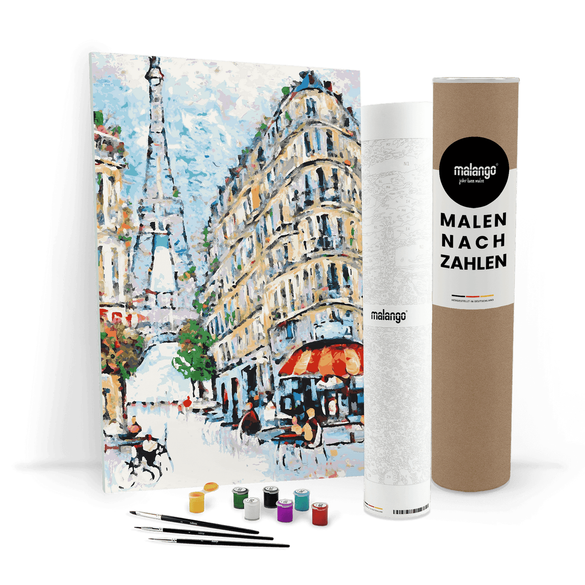 Malen nach Zahlen - Café am Eifelturm No. 3