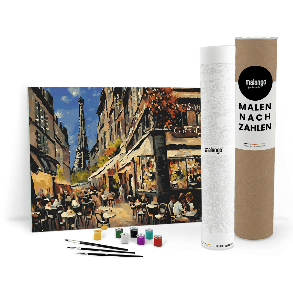 Malen nach Zahlen - Café am Eifelturm No. 4