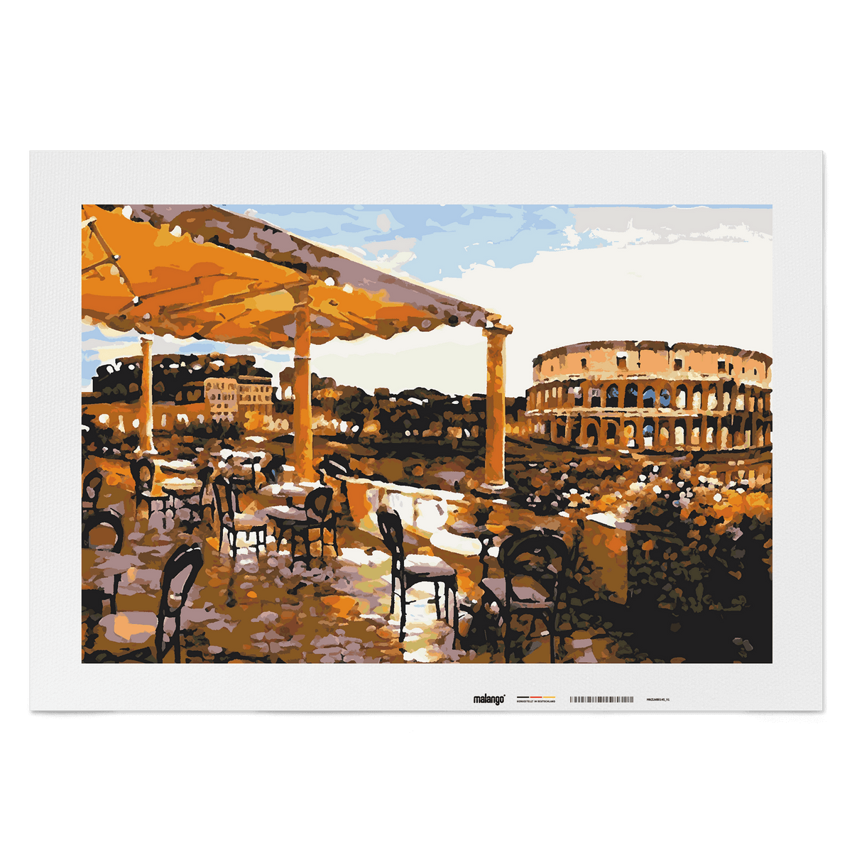 Malen nach Zahlen - Café am Kolosseum No. 1